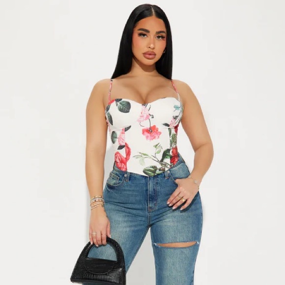 Rosa Floral Corset Top NEW 🏷️ - Picture 4 of 4